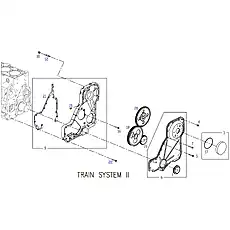 GASKET, GEAR HOUSING - Блок «TRAIN SYSTEM 2»  (номер на схеме: 21)