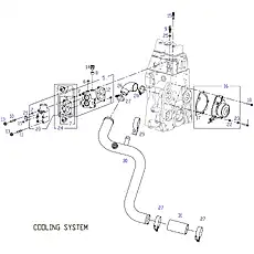 GASKET - Блок «COOLING SYSTEM»  (номер на схеме: 4)