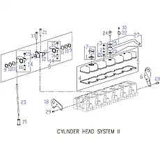 BOLT, VALVE COVER - Блок «CYLINDER HEAD SYSTEM 2»  (номер на схеме: 3)
