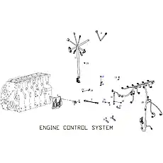 BRACKET, HARNESS ELECTRICAL-CONTROL - Блок «ENGINE CONTROL SYSTEM»  (номер на схеме: 17)