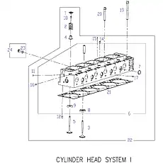VALVE STEM SEAL, EXHAUST - Блок «CYLINDER HEAD SYSTEM 1»  (номер на схеме: 4)