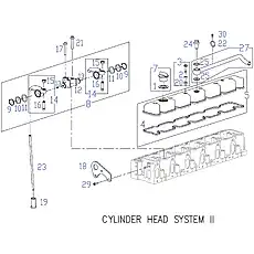 ADJUSTING SCREW, ROCKER ARM - Блок «CYLINDER HEAD SYSTEM 2»  (номер на схеме: 16)