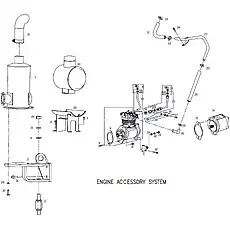 GASKET, STEERING PUMP - Блок «ENGINE ACCESSORY SYSTEM»  (номер на схеме: 15)