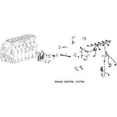 BRACKET, HARNESS ELECTRICAL-CONTROL - Блок «ENGINE CONTROL SYSTEM»  (номер на схеме: 11)