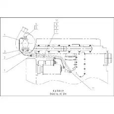 CLAMP - Блок «ENGINE OIL LINE GROUP (D19-000-900)»  (номер на схеме: 7)