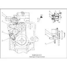 TENSIONER ASSY - Блок «FRONT GEAR MECHANISM GROUP (D16A-000-900)»  (номер на схеме: 1)