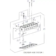 PLUG (φ35) - Блок «CYLINDER HEAD SYSTEM 1»  (номер на схеме: 12)