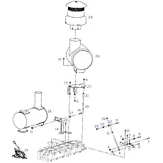 AIR CONDITIONING COMPRESSOR ADJUSTING LEVEL - Блок «ENGINE ACCESSORY SYSTEM 2»  (номер на схеме: 4)
