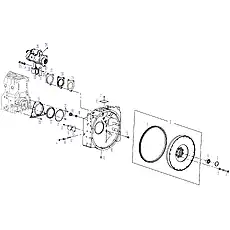FLYWHEEL AND GEAR RING ASSEMBLY - Блок «TRAIN SYSTEM 3»  (номер на схеме: 5)
