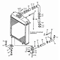hose - Блок «Трубопровод радиатора»  (номер на схеме: 20)