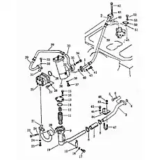 steering pump ass'y - Блок «Масляный фильтр рулевого управления»  (номер на схеме: 25)