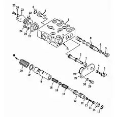 body valve - Блок «Клапан управления коробкой передач»  (номер на схеме: 1)