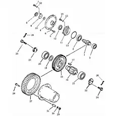 bearing - Блок «FINAL DRIVE GEAR»  (номер на схеме: 2)