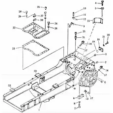 washer - Блок «STEERING CASE AND MAIN FRAME SD16, SD16E»  (номер на схеме: 8)