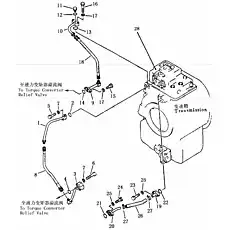 transmission control valve - Блок «TORQFLOW PIPING (2)»  (номер на схеме: 28)