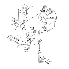 Трубка всасывающая - Блок «трубопровод гидротрансформатора»  (номер на схеме: 2)