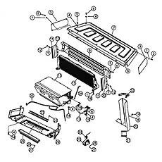 condenser wiring harness - Блок «AIR CONDITIONER SYSTEM 2»  (номер на схеме: 34)