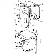 accessory box (L.H.) - Блок «CAB INTERIOR»  (номер на схеме: 11)