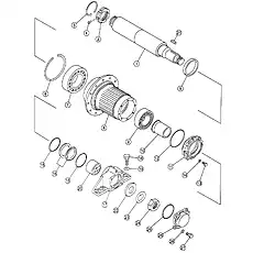 Roller bearing - Блок «FINAL DRIVE AND WHEEL HUB (SD17-B3 LGP)»  (номер на схеме: 7)