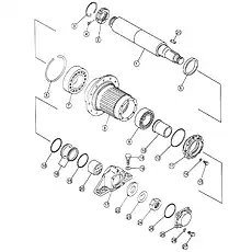 Roller bearing - Блок «FINAL DRIVE AND WHEEL HUB (SD17-B3 XL)»  (номер на схеме: 7)