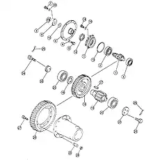 bearing support - Блок «FINAL DRIVE GEAR (SD17-B3 LGP)»  (номер на схеме: 11)