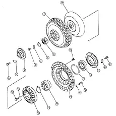 Roller bearing - Блок «TURBINE AND STATOR ASS'Y»  (номер на схеме: 18)