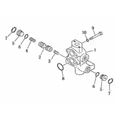 body valve - Блок «Основной предохранительный клапан»  (номер на схеме: 317-1)
