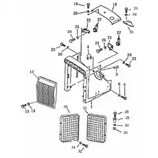 grill - Блок «Защита радиатора»  (номер на схеме: 12)