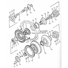 gear - Блок «Вал турбины и статор»  (номер на схеме: 2)