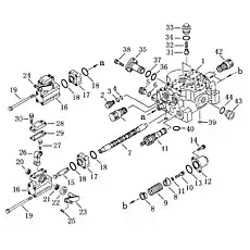 body, valve - Блок «Управляющий клапан одностержневого рыхлителя»  (номер на схеме: 615-1)