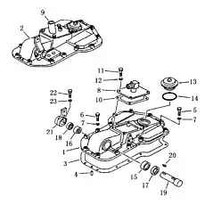 cover brake R.H - Блок «Крышка рулевого корпуса»  (номер на схеме: 2)