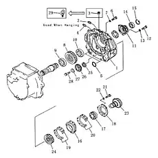 cage bearing - Блок «Перевод трансмиссии»  (номер на схеме: 11)
