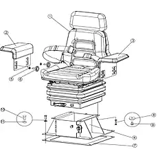 SEAT - Блок «SEAT ASSEMBLY»  (номер на схеме: 1)