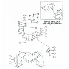 bolt M10*145 - Блок «Control lever bracket and valve seat»  (номер на схеме: 8)