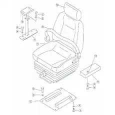 seat - Блок «Seat and installation (domestic)»  (номер на схеме: 1)