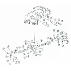 flat key - Блок «Steering clutch 2»  (номер на схеме: 13)