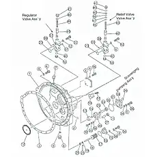 pin,cotter - Блок «Torque converter housing and valve»  (номер на схеме: 21)