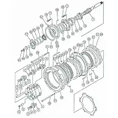 oil cylinder body - Блок «Transmission gear and shaft 1»  (номер на схеме: 25)
