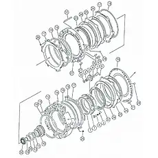 O-ring - Блок «Transmission gear and shaft 2»  (номер на схеме: 14)
