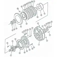 oil cylinder body - Блок «Transmission gear and shaft 3»  (номер на схеме: 10)