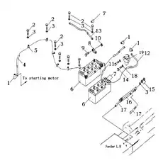 washer - Блок «Батарея и реле переключателя»  (номер на схеме: 18)