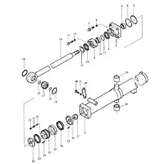 bearing - Блок «Цилиндр подъема лезвия»  (номер на схеме: 17)