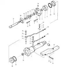 head, cylinder - Блок «Цилиндр наклона лезвия»  (номер на схеме: 3)