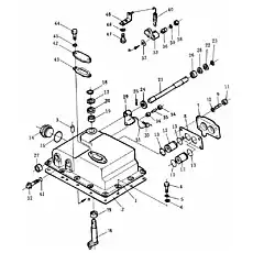 lever - Блок «Крышка и рычаг управления клапанами»  (номер на схеме: 33)