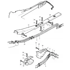clamp - Блок «Гидравлический трубопровод (для наклона отвала)»  (номер на схеме: 8)
