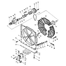 bearing, ball - Блок «Защита вентилятора радиатора и сеть»  (номер на схеме: 36)