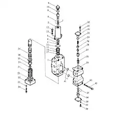 O-ring - Блок «Переключающий клапан (для рыхлителя)»  (номер на схеме: 11)