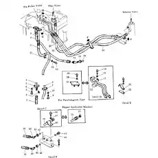 tube - Блок «Трубопровод сервоклапана (для подъема лезвия)»  (номер на схеме: 12)