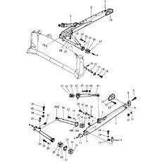 bracket, R.H(welded) - Блок «Прямой наклонный отвал»  (номер на схеме: 4)