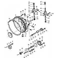 spool, valve - Блок «Крепление преобразователя крутящего момента и регулятор клапанов»  (номер на схеме: 43)